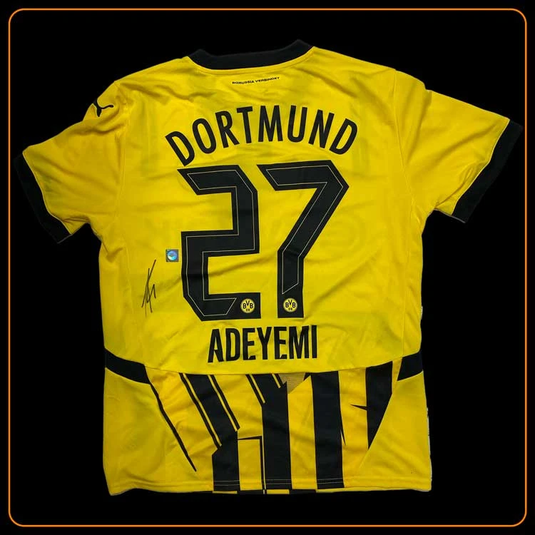 Dortmund Cuptrikot 2024-2025 #27 Adeyemi (Unterzeichnet)