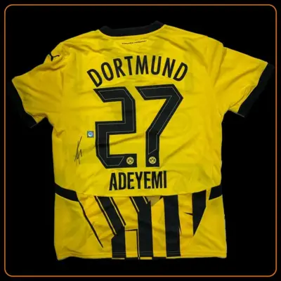 Dortmund Cuptrikot 2024-2025 #27 Adeyemi (Unterzeichnet)