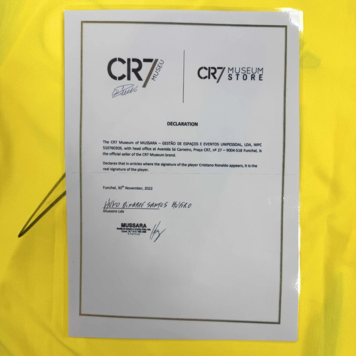 Al-Nassr Maglia Home 2024-2025 #7 Ronaldo (Firmata)